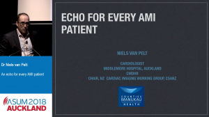 An echo for every AMI patient - Dr Niels Van Pelt