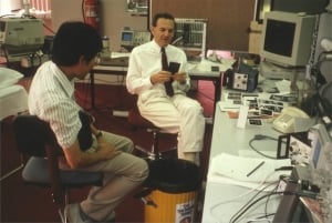 Phil Ho, Dave Carpenter in a real (messy) lab