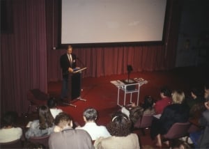 Barry Goldberg lecturing at the UI/RHW Course