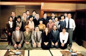 Japanese lecture tour - Peter and Ali Warren, Jack and Maureen Jellins, Rob Gill, Marilyn Lysaght (?)