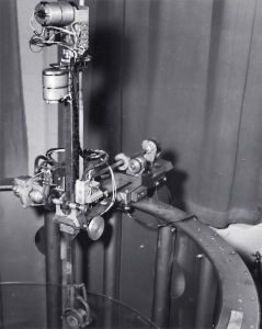 Mk I scanner detail showing carriage and circular track (1962)