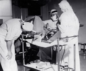 Surgical application of ultrasound to treat Meniere's disease