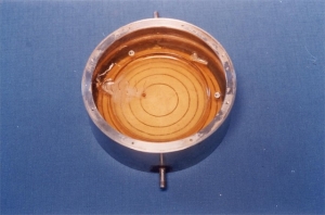 Mk II scanner annular array transducer (13cm diameter) (1972)