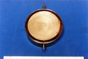 Front view of 130mm annular array transducer for Mk II scanner