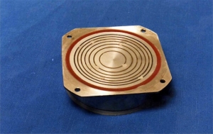 80mm diameter Octoson annular array transducer (1980)