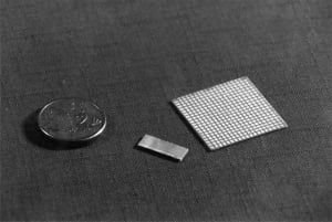 PZT ceramic array dicing