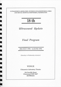 Course program for UI/RHW Course (1994)