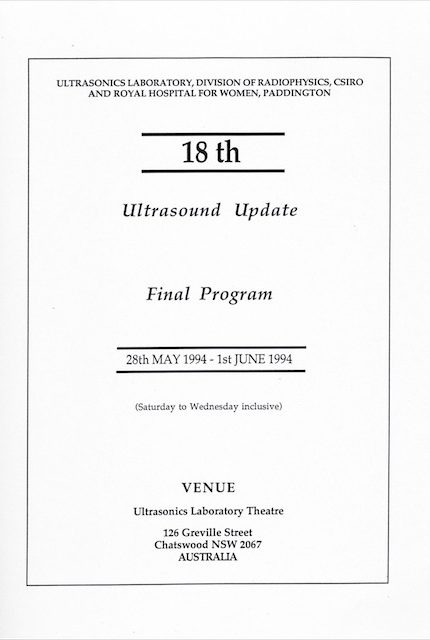 Course program for UI/RHW Course (1994)