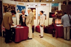 Promoting WFUMB'85 Prof Toshio Wagai, Drs Richard Picker and Jack Jellins
