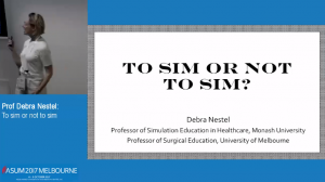 To sim or not to sim - Prof. Debra Nestel