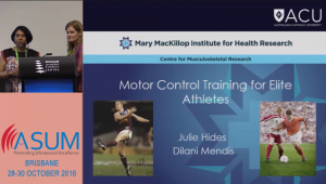Motor Control Training for Elite Athletes -  Dr Julie Hides and Dr Dilani Mendis