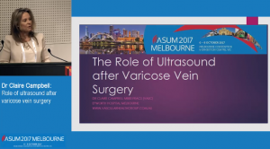 Role of ultrasound after varicose vein surgery - Dr Claire Campbell