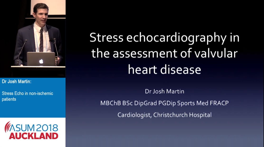 Stress Echo in non-ischemic patients  - Dr Josh Martin