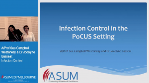 Infection Control - A/Prof. Sue Campbell Westerway & Dr Jocelyne Basseal