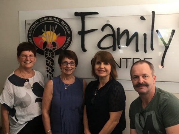 (Left to right) Rae Roberts, Sue Campbell Westerway, Marilyn Zelesco, Steven Abbott