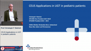 CEUS in the paediatric renal tract - Prof. Christoph F Dietrich