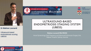 Ultrasound-based endometriosis scoring: UBESS - Dr Mathew Leonardi