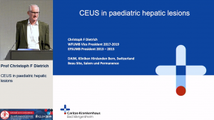 CEUS in paediatric hepatic lesions - Prof. Christoph F Dietrich