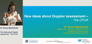 New ideas about Doppler assessment - the CPUR - Dr Teresa MacDonald