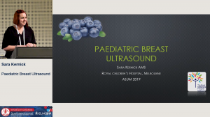 Blueberries vs Melons - Paediatric and adolescent breast ultrasound - Sara Kernick