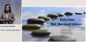 RUQ - not the usual stones - Dr Leanne Hartnett