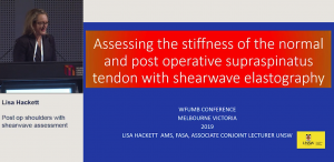Post op shoulders with shearwave assessment - Lisa Hackett
