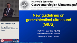 Contrast-enhanced US in Crohns disease - Prof Odd Helge Gilja