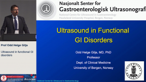 Ultrasound in functional GI disorders - Prof Odd Helge Gilja