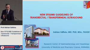 Endorectal ultrasound and perineal ultrasound: A new guideline and expert recommendations from EFSUMB - Prof Adrian Saftoiu