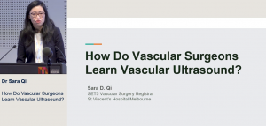 How do vascular surgeons learn  vascular ultrasound?   - Dr Sara Qi