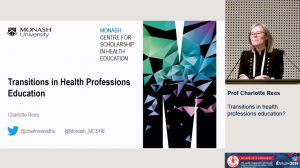 Transitions in health professions education? - Prof Charlotte Rees