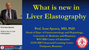 What is new in liver elastography - Prof Ioan Sporea