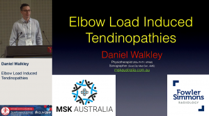 Elbow Load Induced Tendinopathies - Dr Daniel Walkley