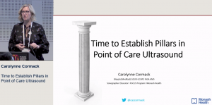 Time to establish pillars in Point of Care Ultrasound  - Carolynne J Cormack