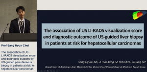 The association of US LI-RADS visualization score and diagnostic outcome of US-guided percutaneous biopsy in patients at risk for hepatocellular carcinomas - Prof Sang Hyun Choi